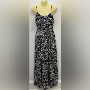 Soprano Black and White Print Maxi Dress size S
